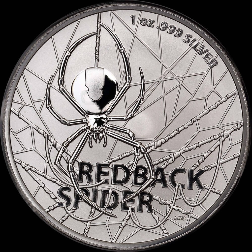 2020 Silver 1 Dollar Coin Redback Spider product image