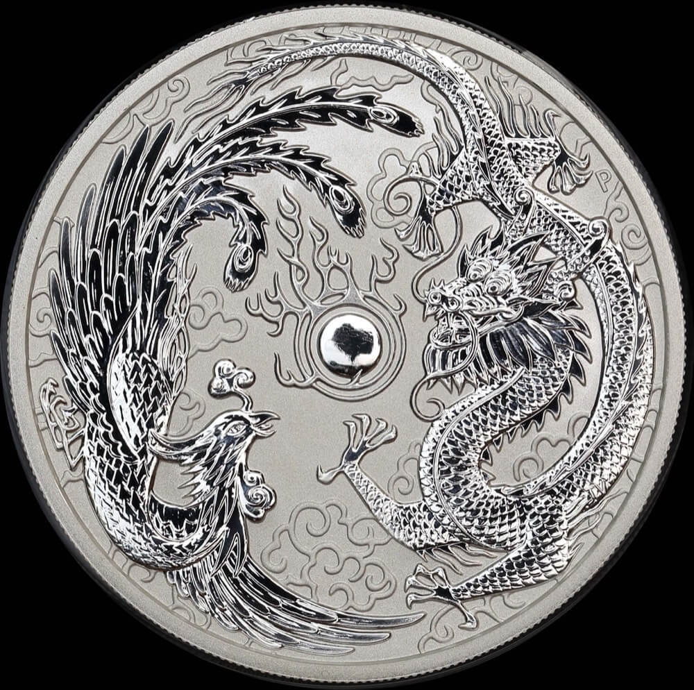 2017 1oz Silver Coin Dragon and Phoenix product image