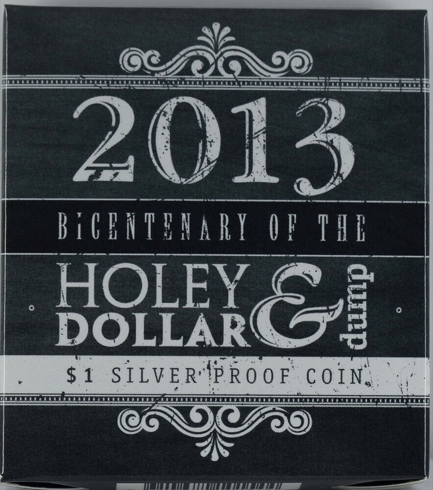 2013 One Dollar Silver Proof Coin Bicentenary Holey Dollar product image
