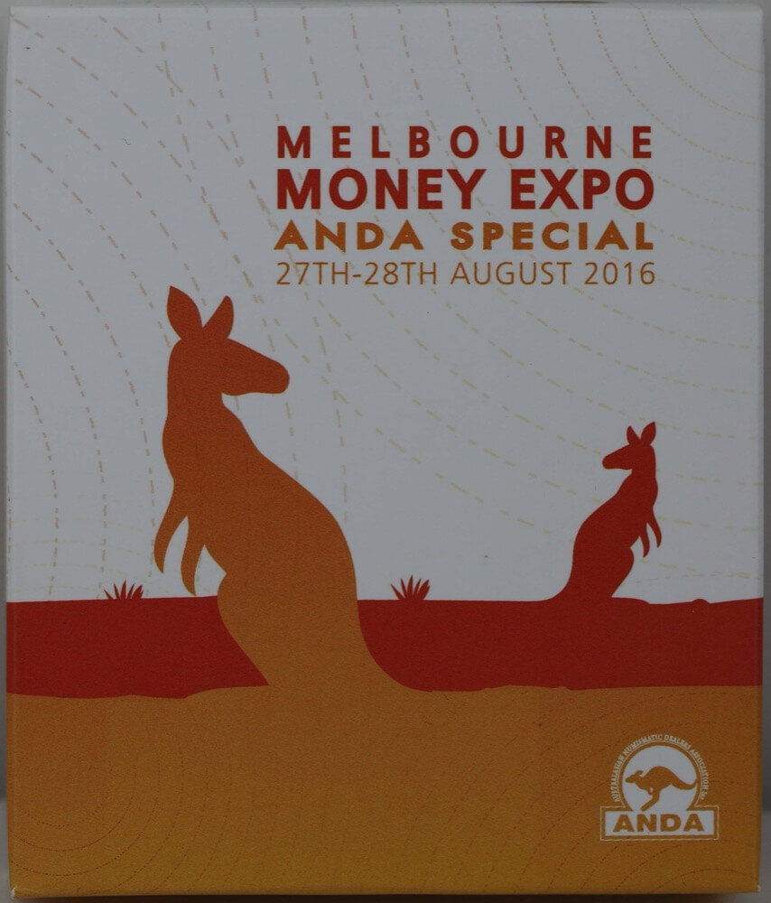2016 Silver 1/2oz Coloured Coin Kangaroo - Melbourne Money Expo product image