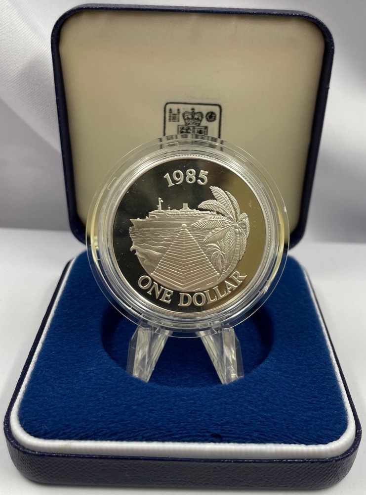 Bermuda 1985 Silver 1 Dollar KM# 43a  product image