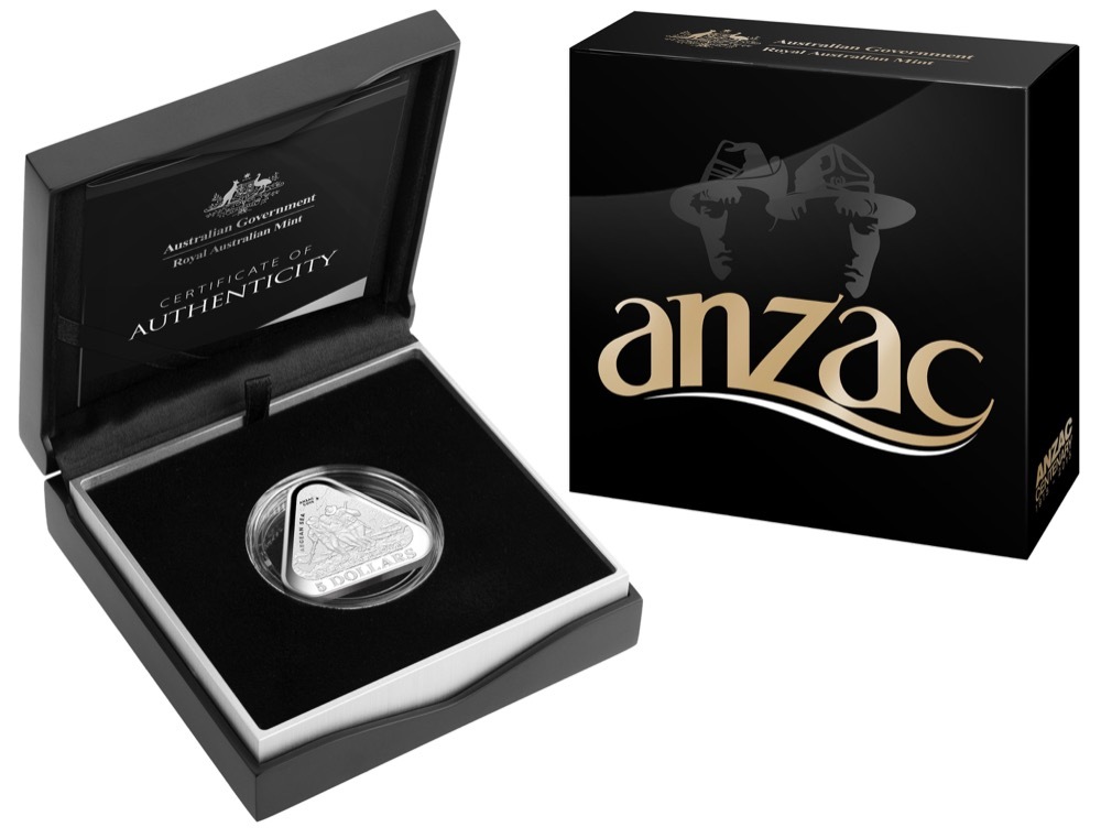 2015 Silver $5 Triangular Proof Anzac Centenary product image