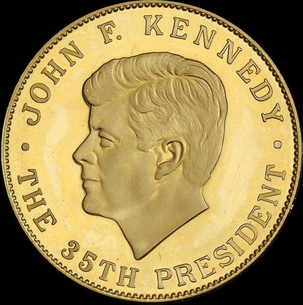 USA 1963 Gold Medallion John F Kennedy 35th President product image
