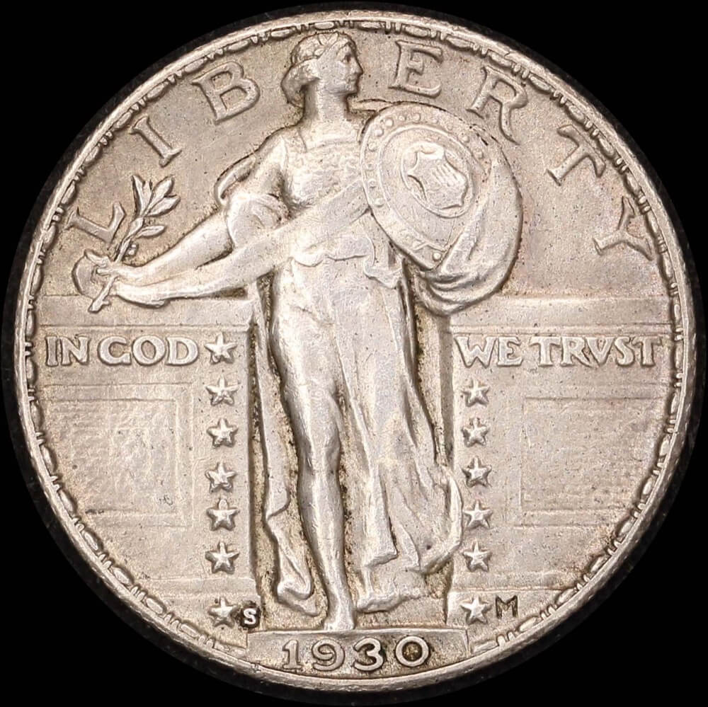 United States 1930-S Silver Standing Liberty Quarter about Uncirculated product image