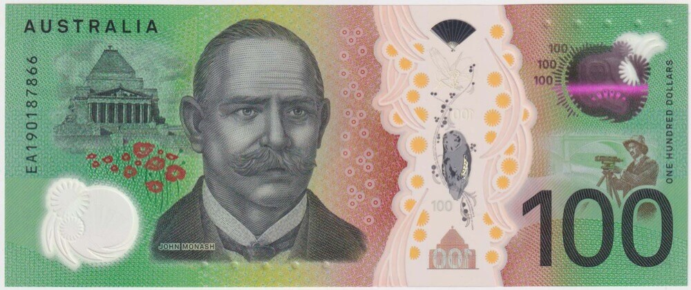 2019 $100 Note Lowe/Gaetjens EA19 Last Prefix R627L Uncirculated product image