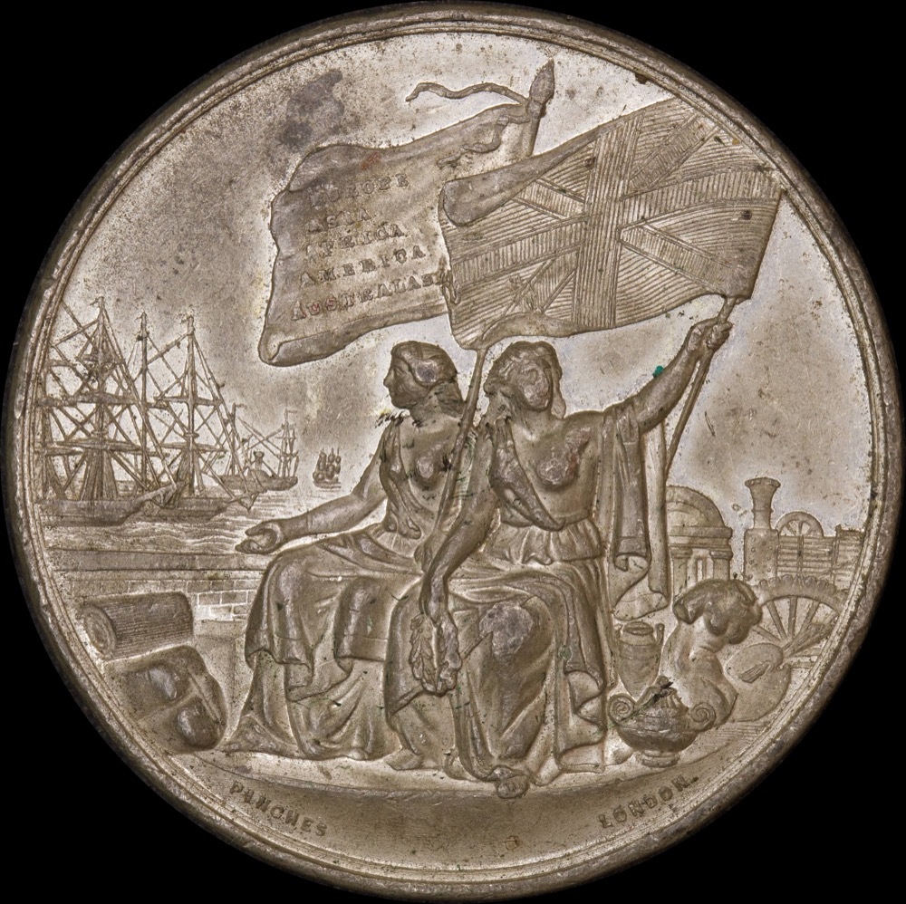 1862 White Metal Medallion Pinches International Exhibition EF product image