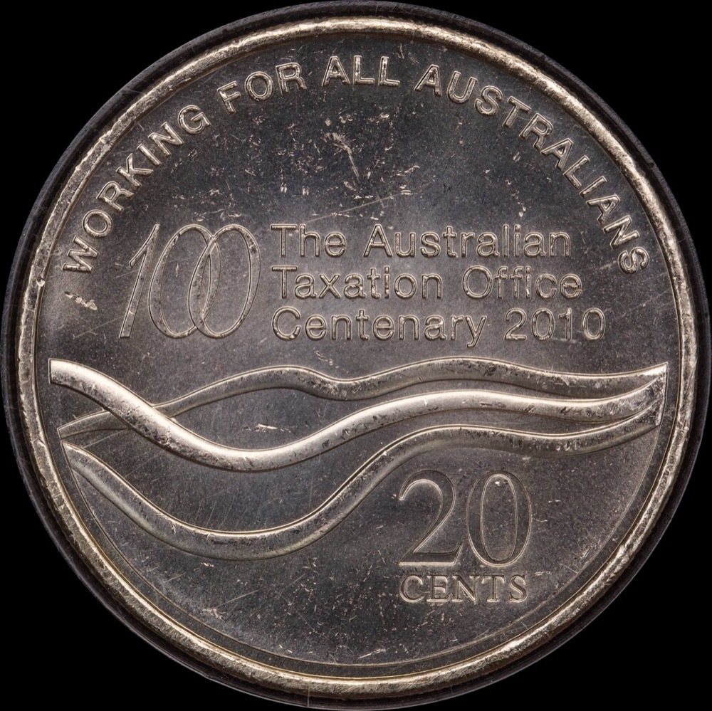 2010 Carded 20 Cent Unc Coin ATO Centenary product image