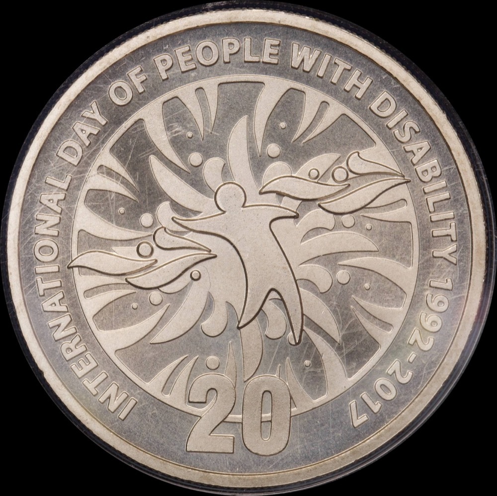 2017 Carded 20 Cent Unc Coin Disability Day product image