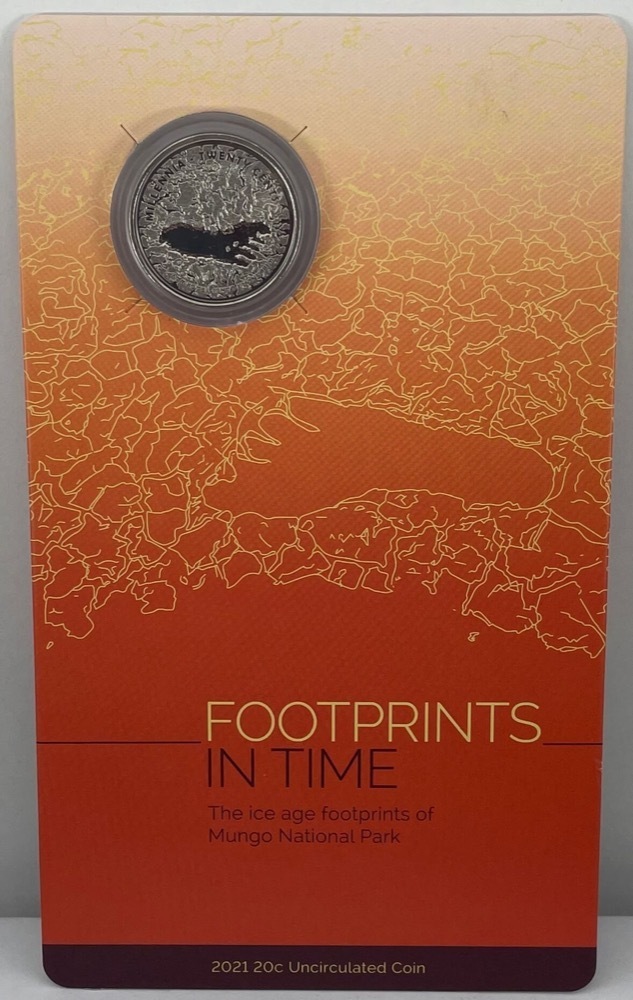 2021 Carded 20 Cent Unc Coin Footprints in Time product image
