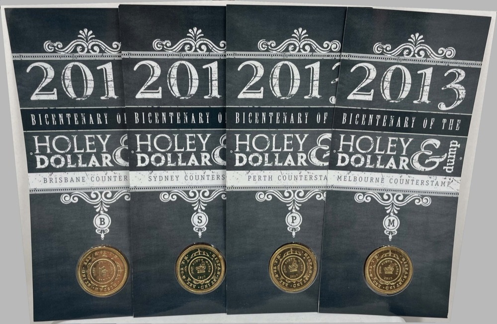 2013 Four Coin Counterstamp Set Bicentenary of the Holey Dollar product image
