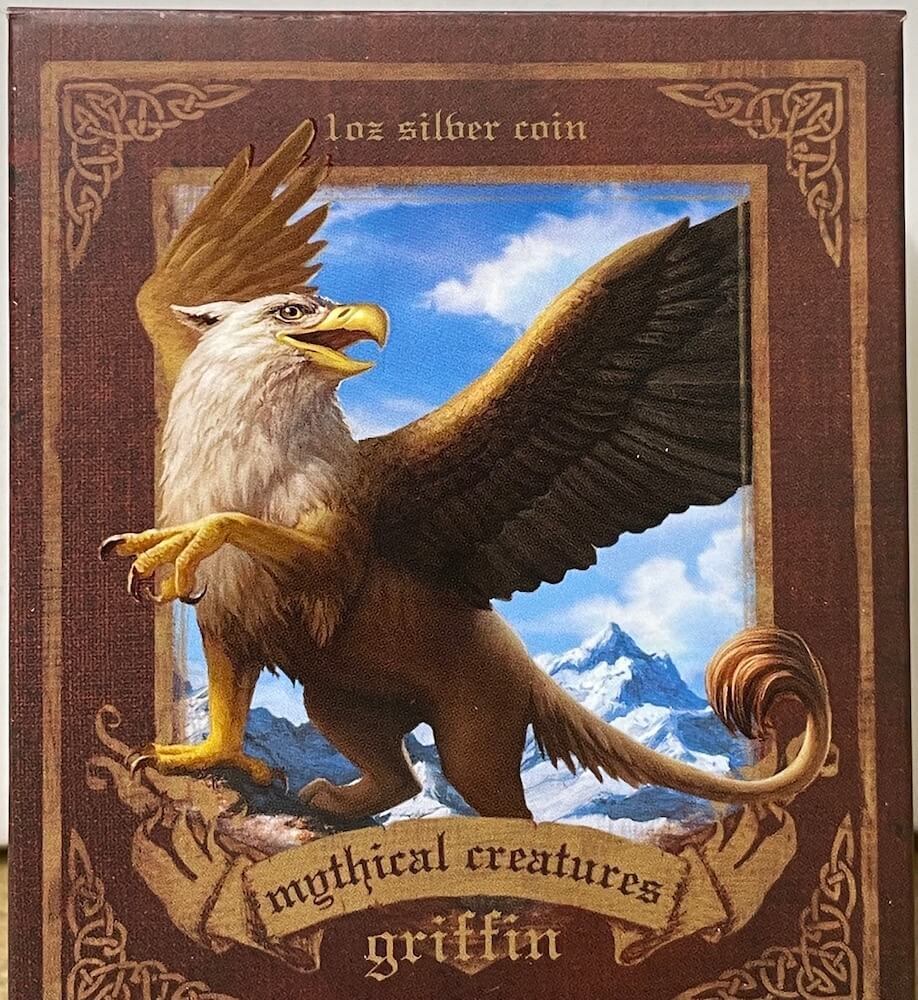 Tuvalu 2013 Silver 1 Dollar Proof Mythical Creatures - Griffin product image