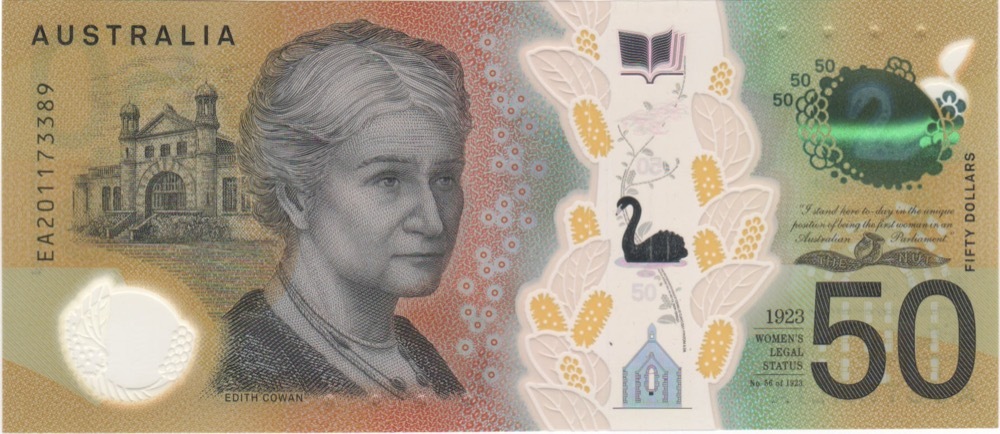 2020 $50 Note Lowe / Gaetjens EA20 Last Prefix R528L Uncirculated product image