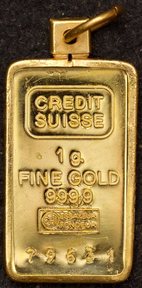 Credit Suisse Fine Gold 1 gram Minted Ingot product image