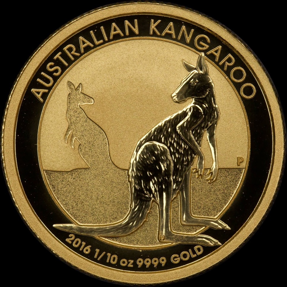 2016 Gold 1/10th Ounce Specimen Coin Kangaroo Nugget product image