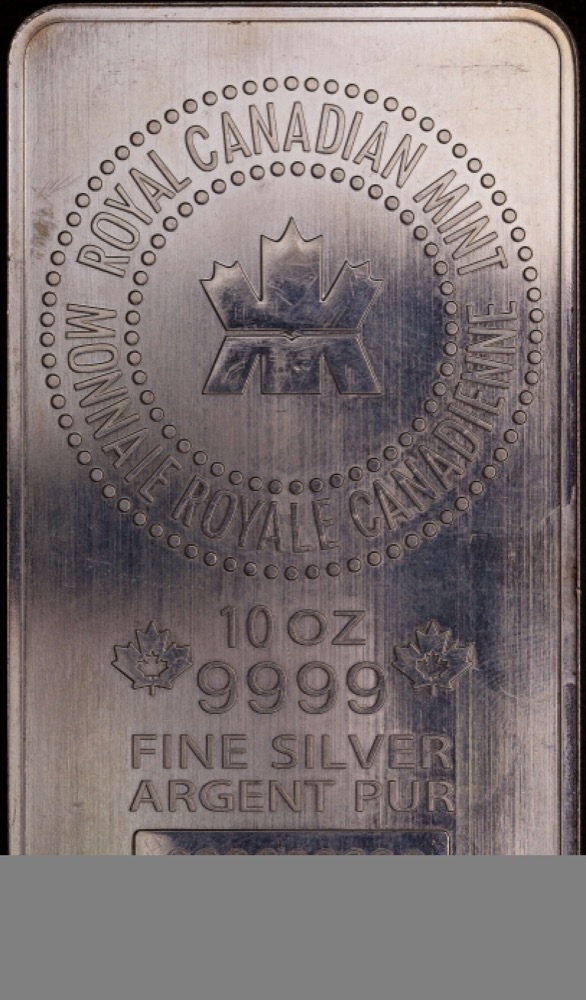 Royal Canadian Mint Silver Ten Ounce Ingot 99.99% Pure product image