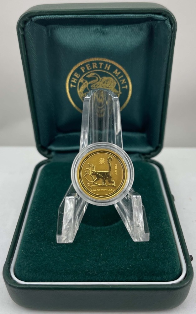 2004 Gold Tenth Specimen Coin Lunar Year of the Monkey product image