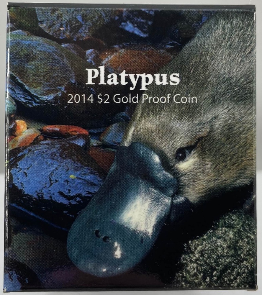 2014 Gold 2 Dollar Proof Coin Platypus product image