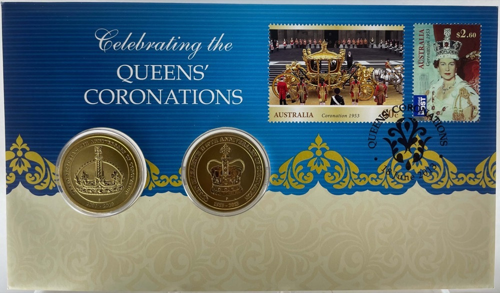 Australia 2 Coin PNC 2013 Queen's Coronations product image