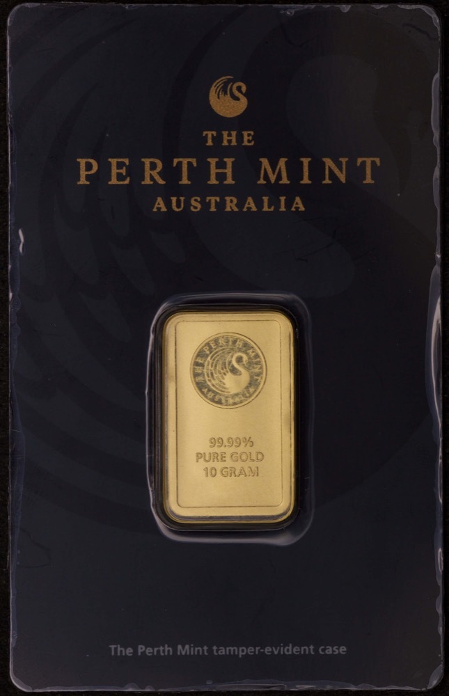 Perth Mint Fine Gold 10 Gram Minted Ingot product image