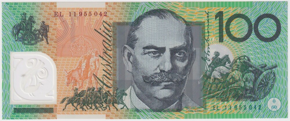 2011 $100 Note MacFarlane/Evans EL11 Last Prefix R621cL Uncirculated product image