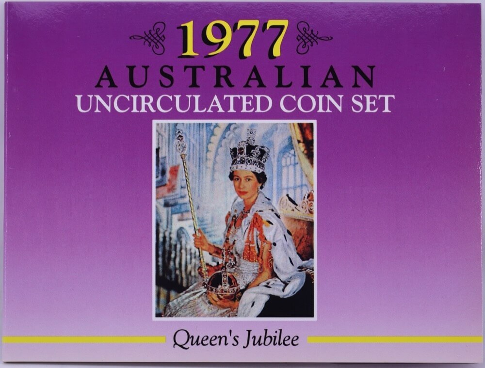 1977 Uncirculated Mint Coin Set Sherwoods QEII Silver Jubilee product image