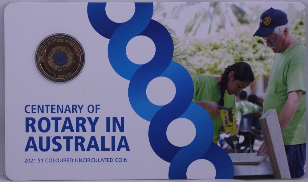 2021 1 Dollar Uncirculated Coin Centenary of Rotary in Australia product image