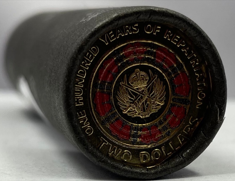 2019 Coloured $2 Cotton & Co Roll of 25 Coins Repatriation product image