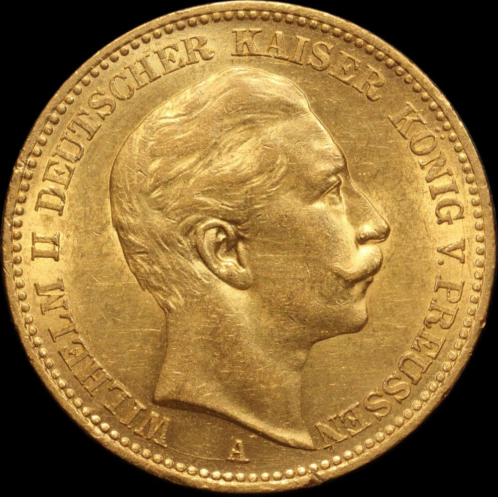 German States (Prussia) 1905-A Gold 20 Marks P# 521 good EF product image