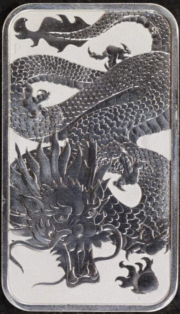 2022 Silver 1oz Rectangular Bullion Coin Rectangular Dragon product image