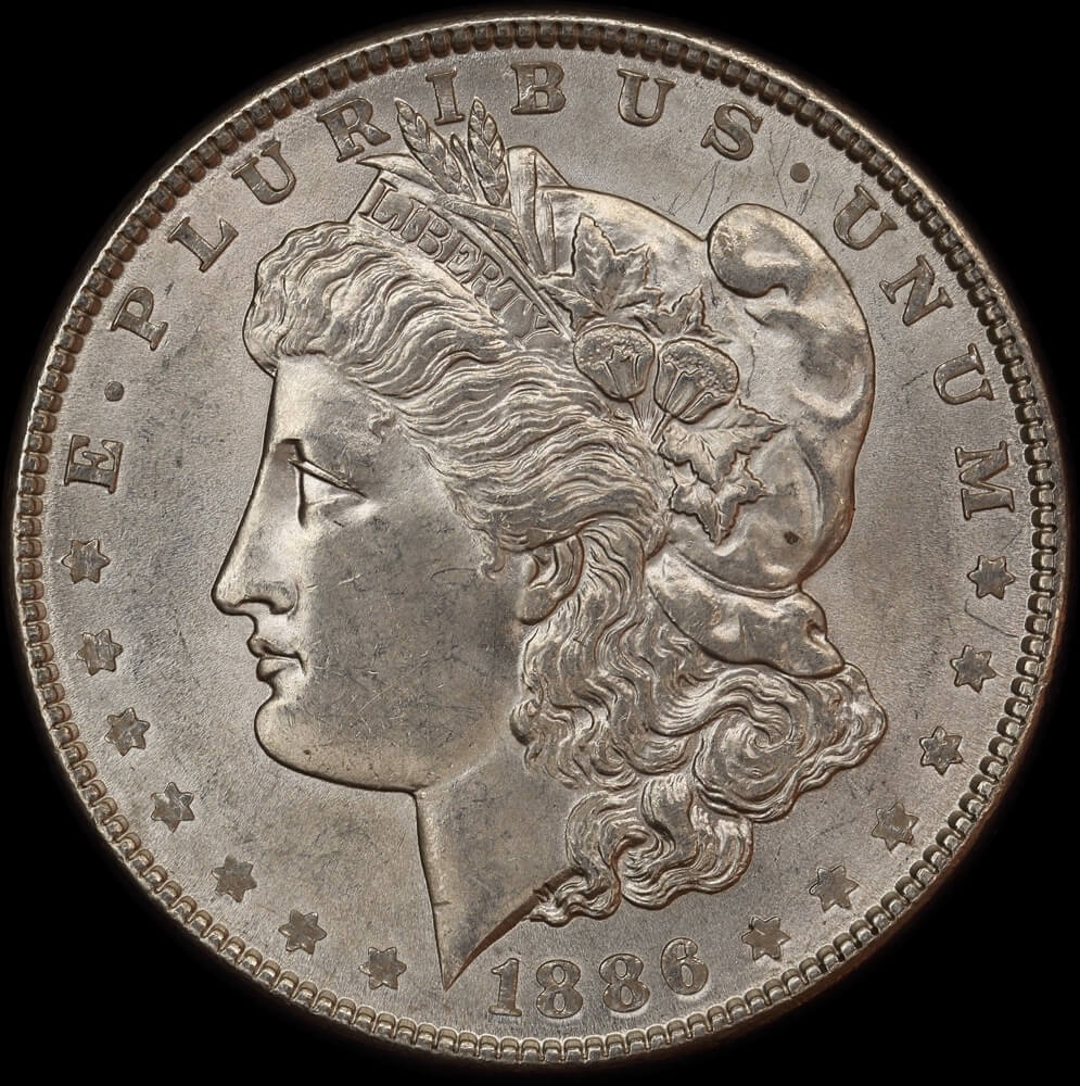 United States 1886 Silver Morgan Dollar Choice Uncirculated product image