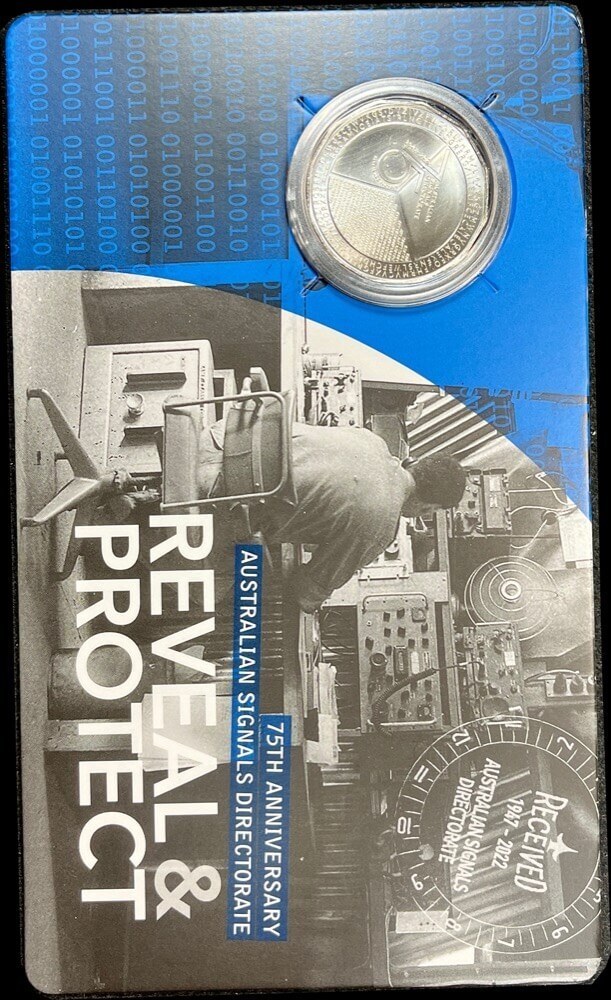 2022 Unc 50c Coin on Card Signals Reveal & Protect product image