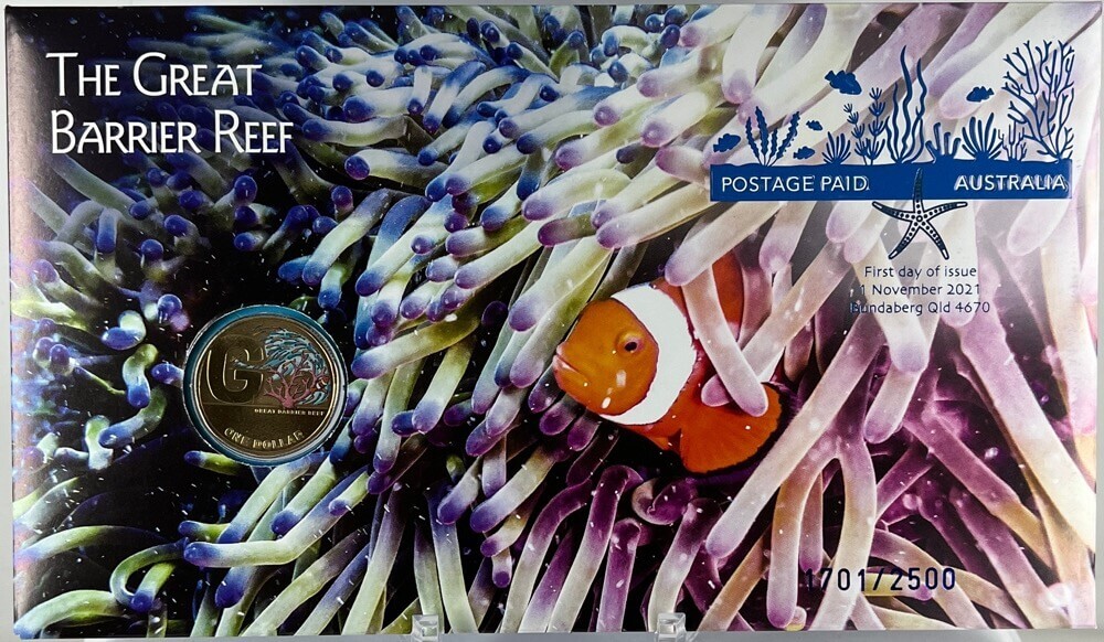 2021 1 Dollar PNC Great Barrier Reef Coloured G product image