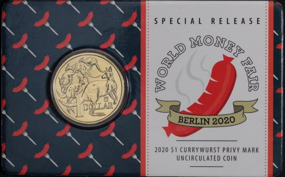 2020 $1 Unc Coin in Card Berlin World Money Fair product image