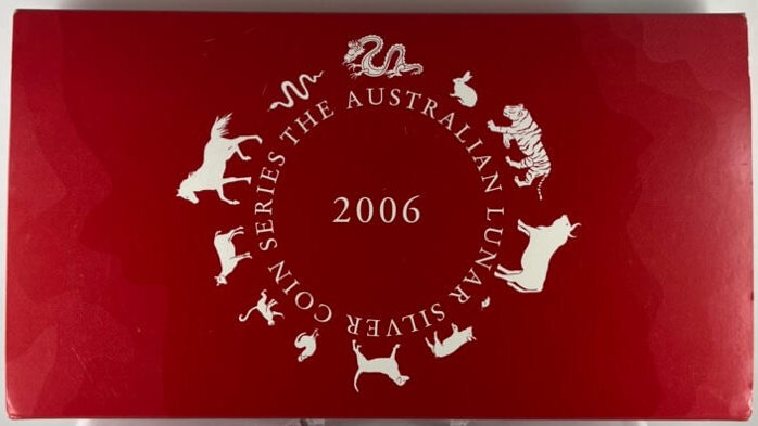 2006 Silver Lunar 3 Coin Set - Dog Series I product image