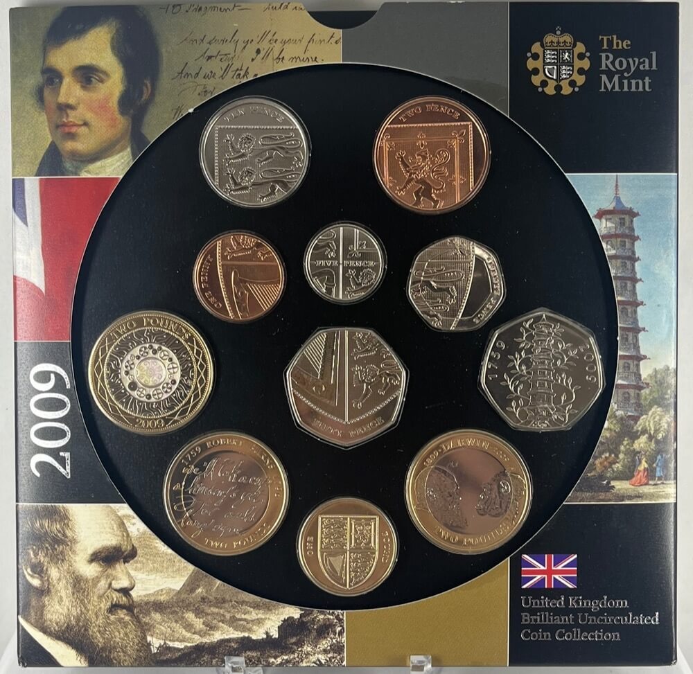 United Kingdom 2009 Uncirculated Mint Coin Set (11 coins) Kew Gardens product image