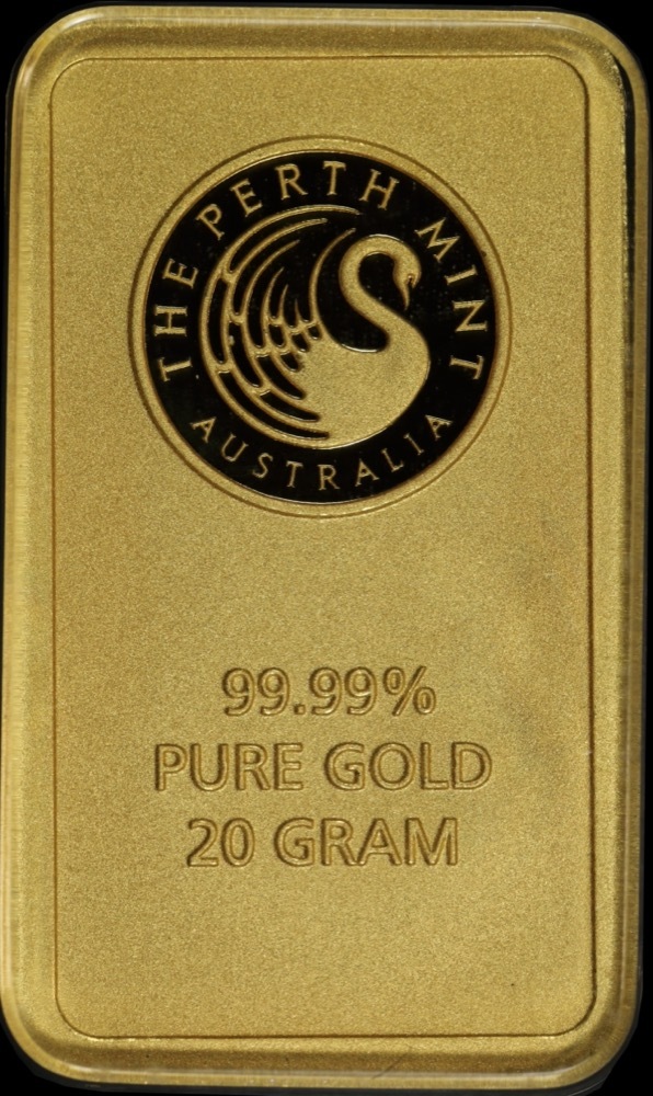 Perth Mint Fine Gold 20 Gram Minted Ingot product image