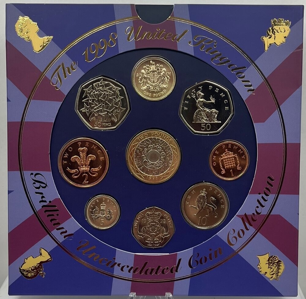 United Kingdom 1998 Uncirculated Mint Coin Set Symbol of the Nation product image