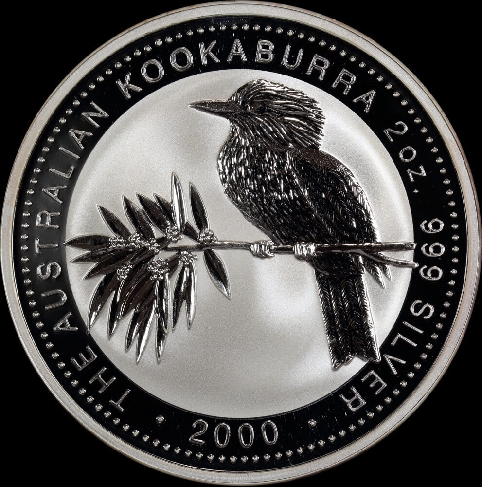 2000 Silver Two Ounce Bullion Coin Kookaburra product image
