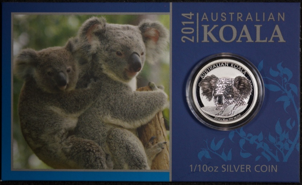 2014 Silver 1/10oz Unc Coin Koala product image