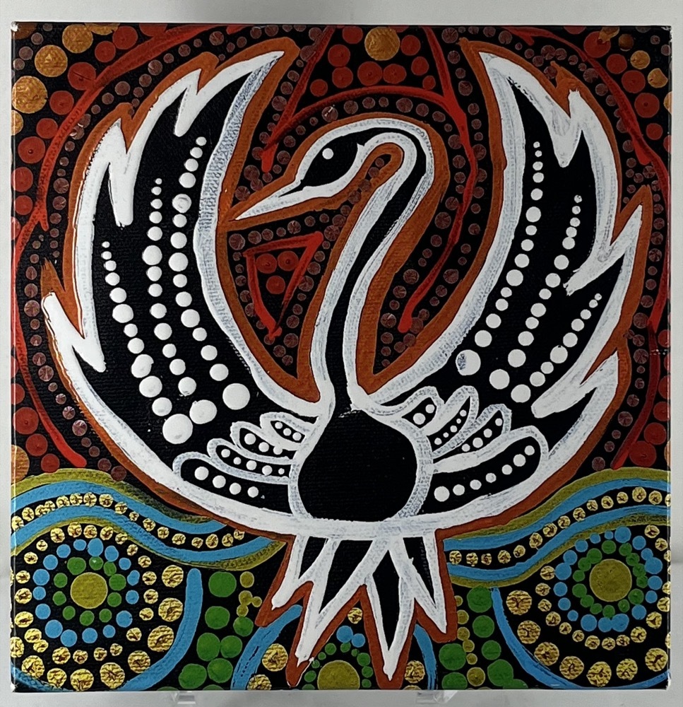 2022 Silver 2oz Antiqued Coloured Coin Black Swan Maali product image