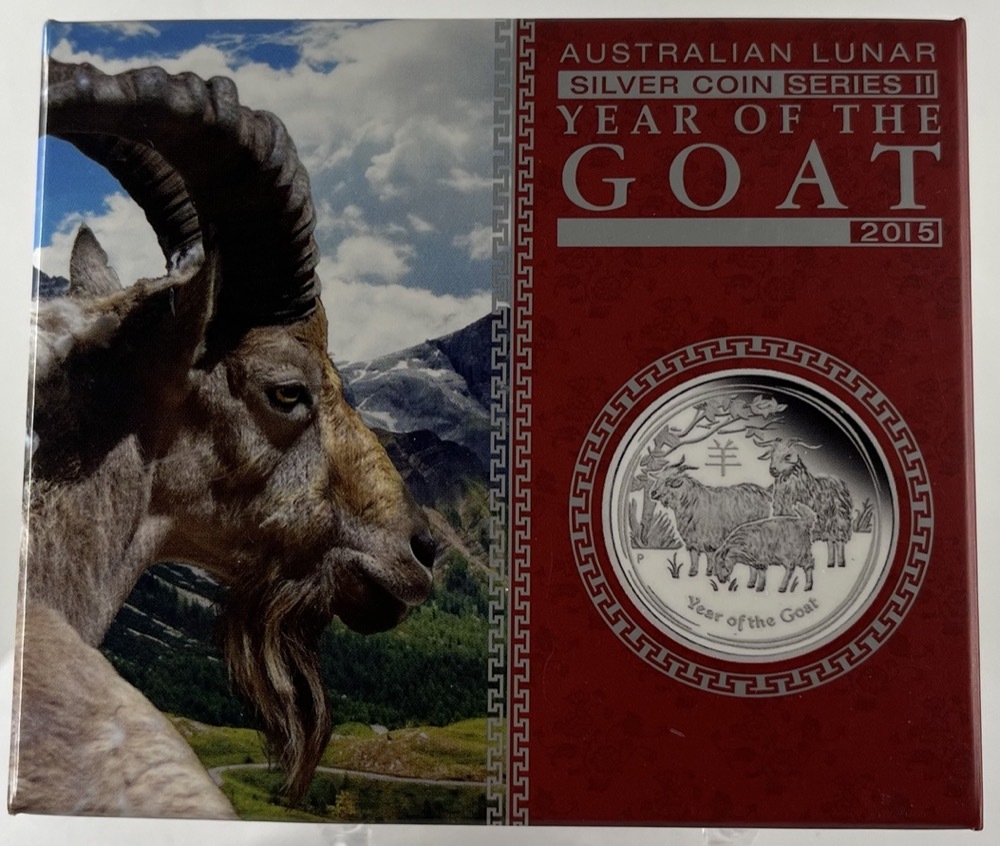 2015 Silver 1/2oz Proof Coin Year of the Goat product image
