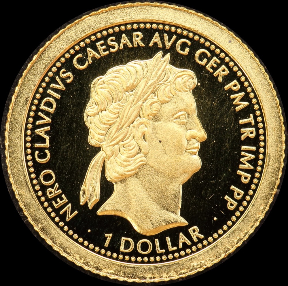 Fiji 2011 Gold Proof 1 Dollar Coin Nero product image