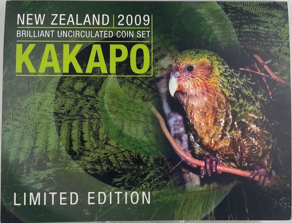 New Zealand 2009 Uncirculated Mint Coin Set - Kakapo product image