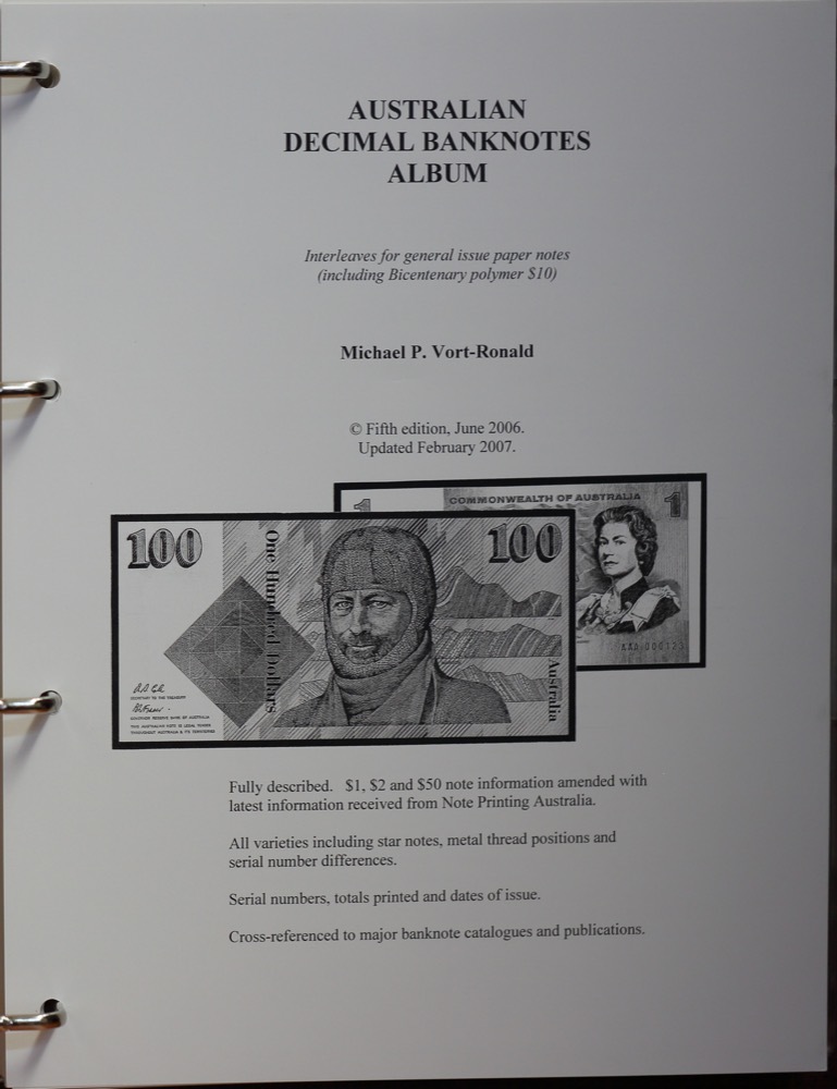 Comprehensive Set of Australian Paper Decimal Notes 1966 - 1996 in Attractive quality product image