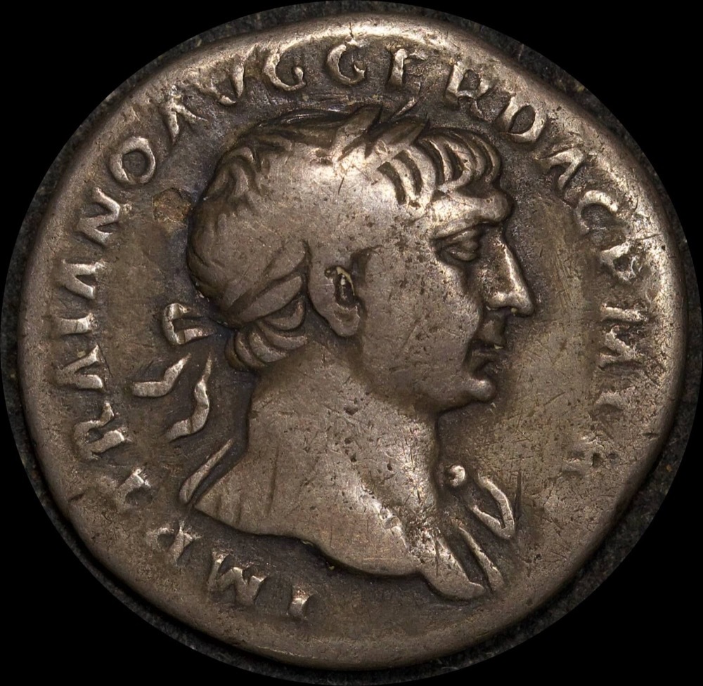 Ancient Rome (Imperial) 97-117AD Trajan Silver Denarius RIC II 118 Fine product image
