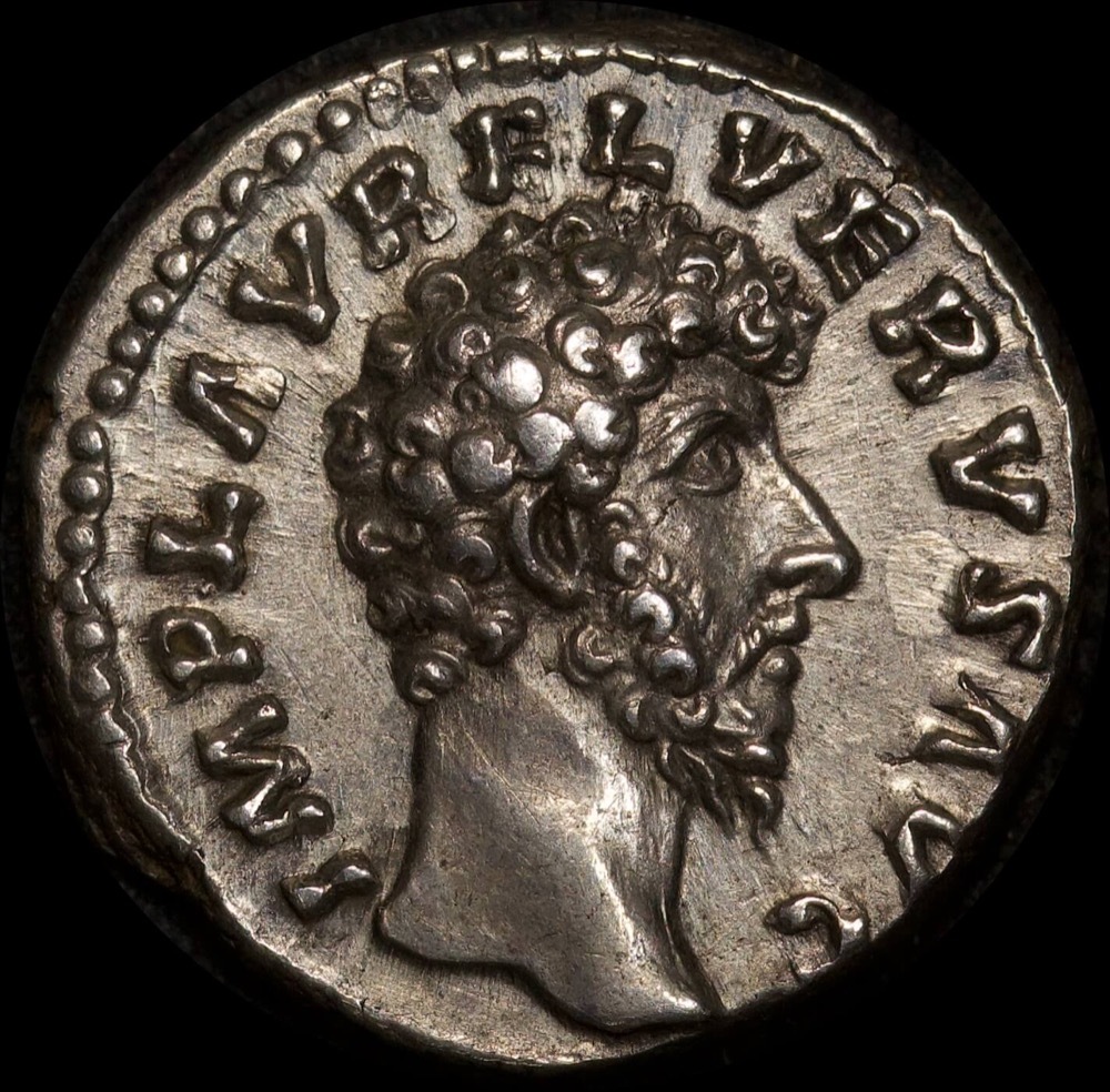 Ancient Rome (Imperial) 161-169AD Lucius Verus Silver Denarius RIC III 463 about EF product image