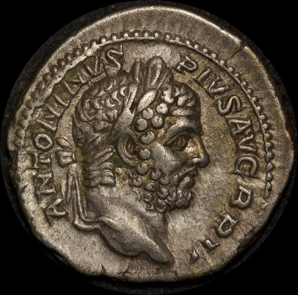Ancient Rome (Imperial) 198-217AD Caracalla Silver Denarius RIC IV 227 good VF product image