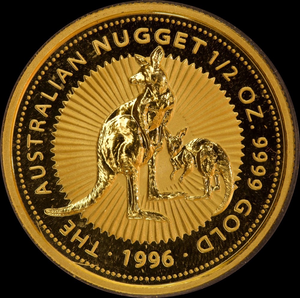 1996 Gold 1/2oz Unc Coin Kangaroo Mother and Joey product image