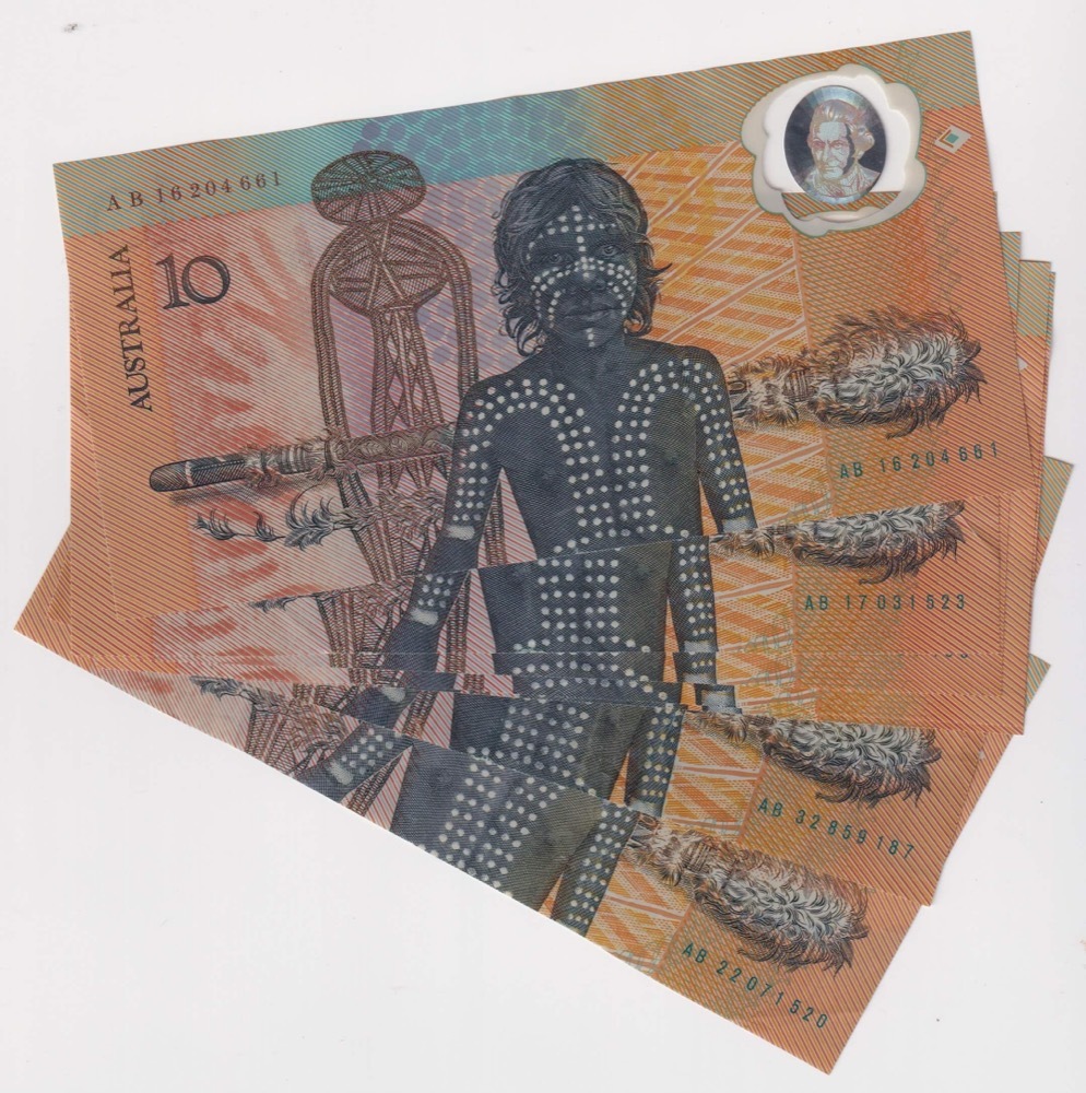 1988 $10 Note Bicentennial 2nd issue Johnston/Fraser R310B Great Condition product image