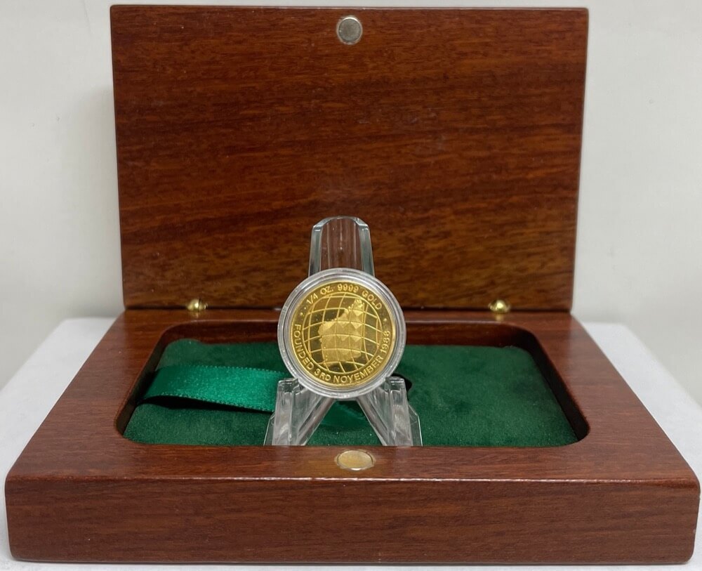 1988 Gold 1/4oz Medal Tiwest Joint Venture 10 Years of Service product image
